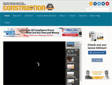 Tablet Screenshot of construction-today.com